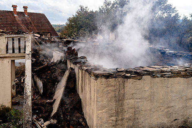 Professional Fire Damage Removal technician working in Woodbine, MD